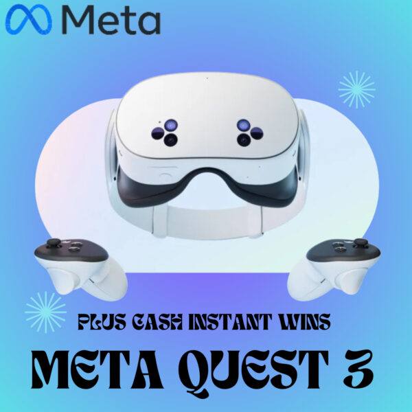 META QUEST 3 FOR JUST £1 PLUS CASH INSTANT WINS TO BE WON !!!