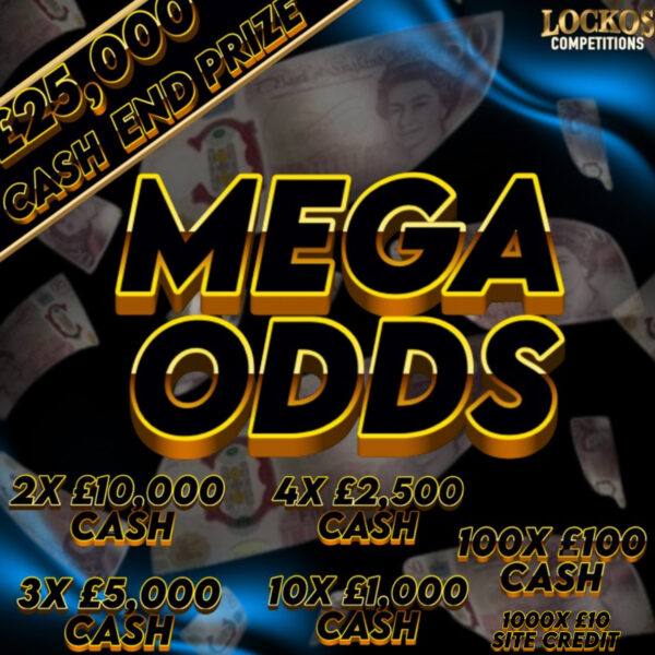 £25,000 CASH WINNER!! PLUS £75,000 WORTH OF INSTANT WINS! LOW ODDS!!