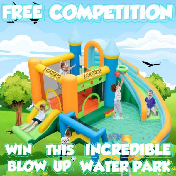 INFLATABLE BLOW UP WATER PARK WITH SPLASH POOL FOR FREE!!