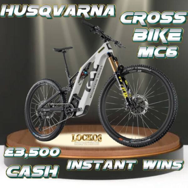 HUSQVARNA MOUNTAIN CROSS MC6 ELECTRIC BIKE! PLUS £500 INSTANT WINS!
