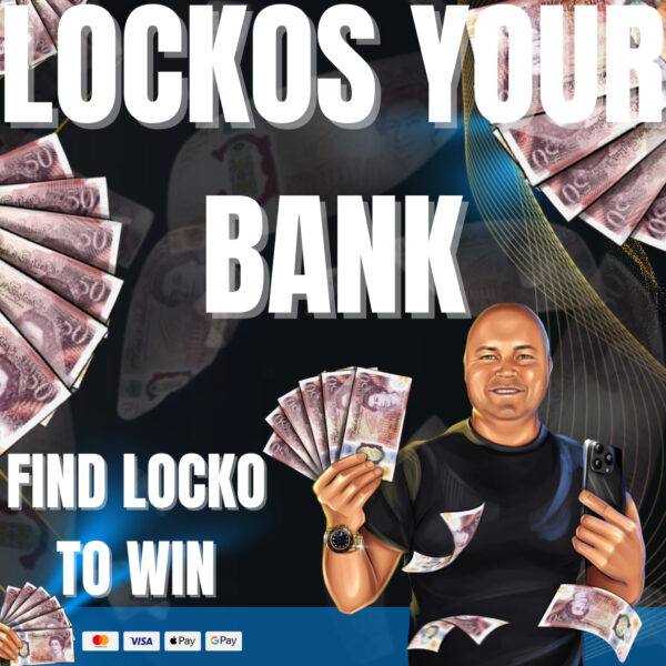 LOCKOS YOUR BANK!! A HUGE £4444 MAIN PRIZE FOR 25p WITH HUGE INSTANT WINS TO BE WON!