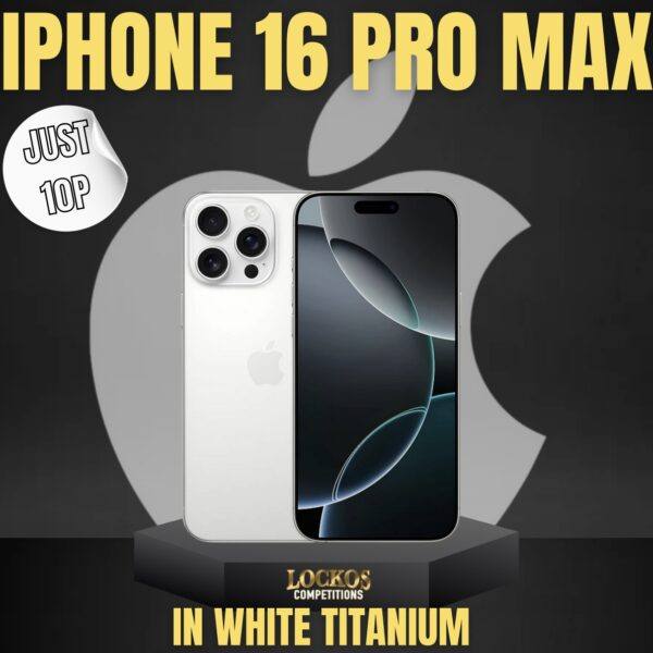 IPHONE 16 PRO MAX IN WHITE TITANIUM FOR 10P!!!
