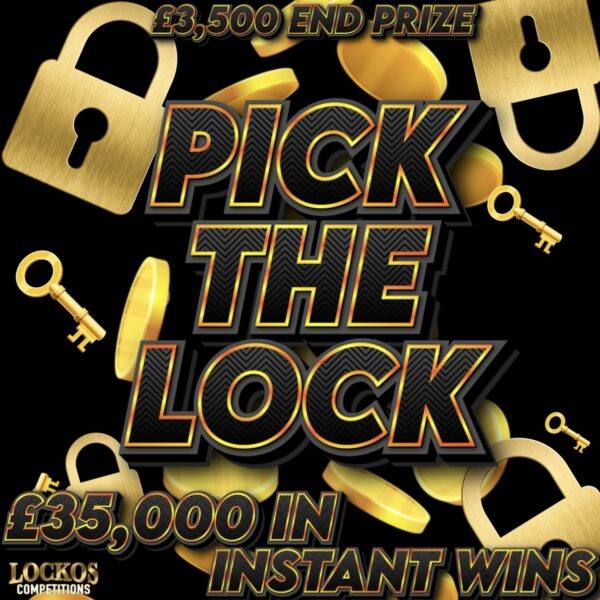 PICK THE LOCK! £3,500 MAIN PRIZE WITH £35,000 IN INSTANT WINS FOR 35P!!