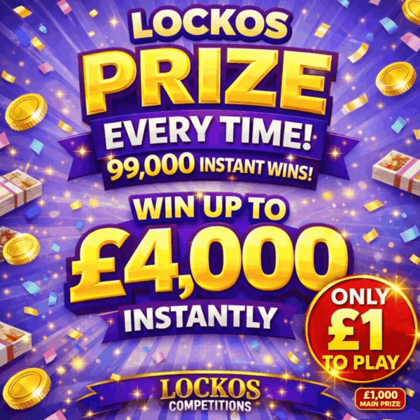 PRIZE EVERY TIME! £1 EDITION! WIN UP TO £4,000 CASH INSTANTLY! 99K PRIZES!