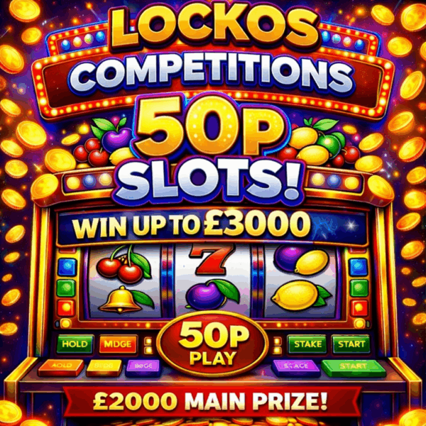 LOCKOS 50P SLOT MACHINE! 50P TO PLAY! £2,000 END PRIZE! WIN UP TO £3K INSTANTLY!